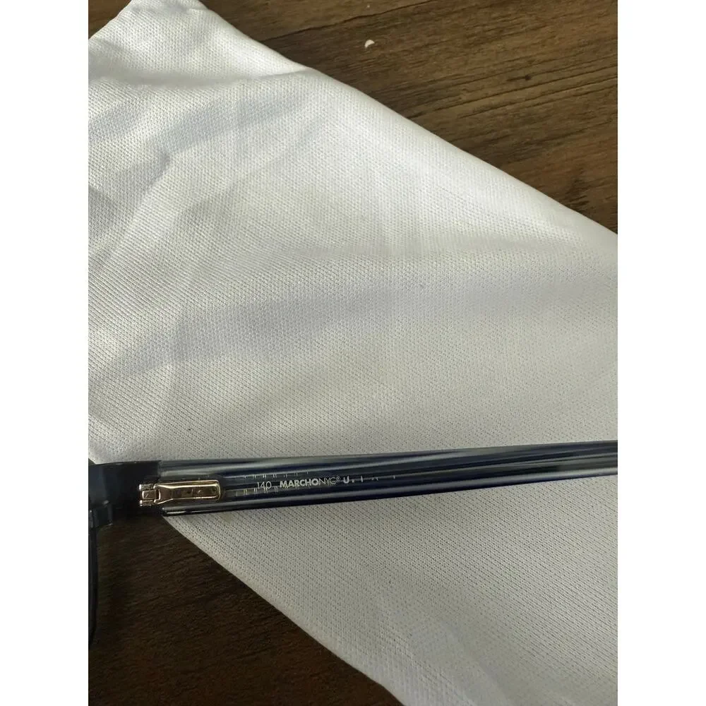 6/$25 MarchoNYC Navy Blue Rectangle (51•16) Glasses